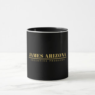 Moderner Minimalistischer Black Gold Beruflich Tre Tasse