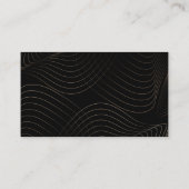 Moderner Minimalistischer Black Peach Hair Stylist Visitenkarte (Rückseite)