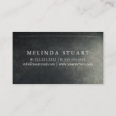 Moderner Minimalistischer Blackboard-Koch Beruflic Visitenkarte (Rückseite)