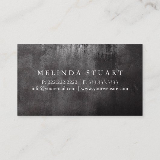 Moderner Minimalistischer Blackboard-TREIBER Beruf Visitenkarte (Rückseite)