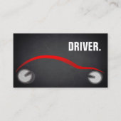Moderner Minimalistischer Blackboard-TREIBER Beruf Visitenkarte (Vorderseite)
