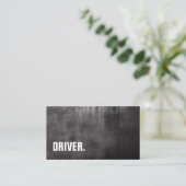 Moderner Minimalistischer Blackboard-TREIBER Beruf Visitenkarte (Stehend Vorderseite)