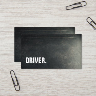 Moderner Minimalistischer Blackboard-TREIBER Beruf Visitenkarte