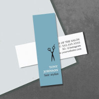 Moderner Minimalistischer Blauer Weißhaarstil