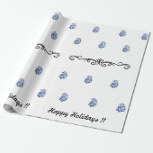 Moderner minimalistischer Blume Geschenkpapier (Ungerollt)