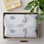 Moderner minimalistischer Blume Seidenpapier (Geschenk)