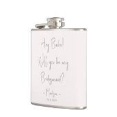 Moderner Minimalistischer Bridesmaid-Vorschlag Scr Flachmann (Links)