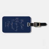 Moderner Minimalistischer Bridesmaid-Vorschlag Scr Gepäckanhänger (Vorderseite horizontal)