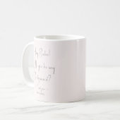 Moderner Minimalistischer Bridesmaid-Vorschlag Scr Kaffeetasse (Vorderseite Links)