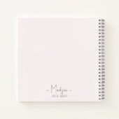 Moderner Minimalistischer Bridesmaid-Vorschlag Scr Notizblock (Rückseite)