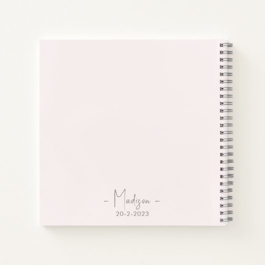 Moderner Minimalistischer Bridesmaid-Vorschlag Scr Notizblock (Rückseite)