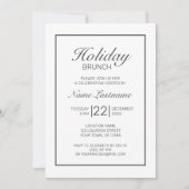 Moderner Minimalistischer Brunch Einladung (Vorderseite)