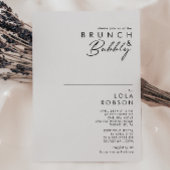 Moderner Minimalistischer Brunch und Brauchdusche Einladung