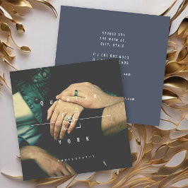 Moderner Minimalistischer Camera Focus Foto Fotogr Quadratische Visitenkarte