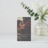 Moderner Minimalistischer Camera Focus Foto Fotogr Visitenkarte (Stehend Vorderseite)