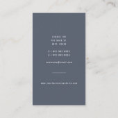 Moderner Minimalistischer Camera Focus Foto Fotogr Visitenkarte (Rückseite)