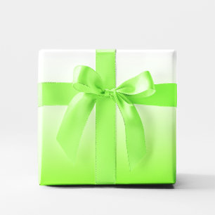 Moderner Minimalistischer Chartreuse zu White Ombr Geschenkpapier