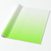 Moderner Minimalistischer Chartreuse zu White Ombr Geschenkpapier (Ungerollt)