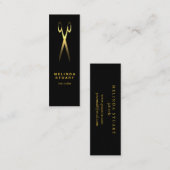 Moderner Minimalistischer Chic Elegante Treppe Mini Visitenkarte (Vorne/Hinten)