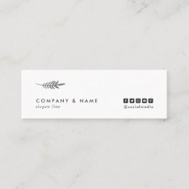 Moderner Minimalistischer Chic-elegantes Mini Visitenkarte