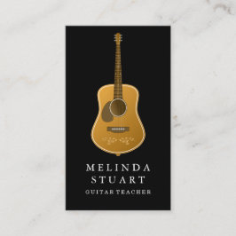 Moderner Minimalistischer Chic Musician Gitarre Le Visitenkarte