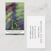 Moderner Minimalistischer Chic Musician Gitarre Le Visitenkarte (Vorne/Hinten)