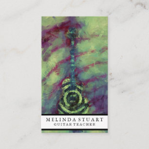 Moderner Minimalistischer Chic Musician Gitarre Le Visitenkarte