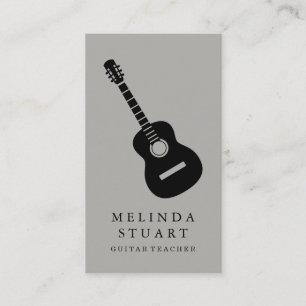 Moderner Minimalistischer Chic Musician Gitarre Le Visitenkarte