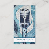 Moderner Minimalistischer Chic Musician Gitarre Le Visitenkarte (Vorderseite)
