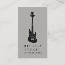 Moderner Minimalistischer Chic Musician Gitarre Le Visitenkarte