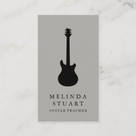 Moderner Minimalistischer Chic Musician Gitarre Le Visitenkarte