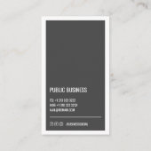 Moderner Minimalistischer Couponnachlass Visitenkarte (Rückseite)