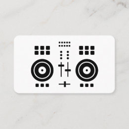 Moderner minimalistischer DJ Visitenkarte