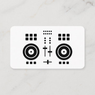 Moderner minimalistischer DJ Visitenkarte