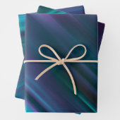 Moderner Minimalistischer, dunkler, metallischer R Geschenkpapier Set (Beispiel)