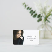 Moderner Minimalistischer Editor Visitenkarte (Stehend Vorderseite)