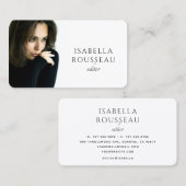 Moderner Minimalistischer Editor Visitenkarte (Vorne/Hinten)