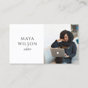 Moderner Minimalistischer Editor Visitenkarte