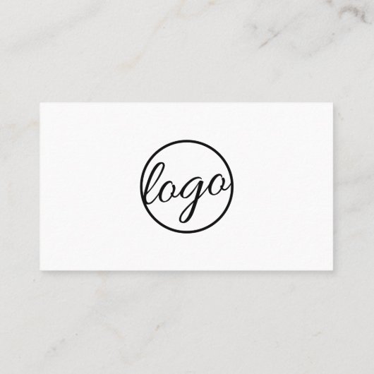 Moderner Minimalistischer einfacher Beruflicher Lo Visitenkarte (Rückseite)
