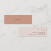 Moderner Minimalistischer einfacher Mini Visitenkarte (Vorne/Hinten)