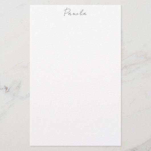 Moderner Minimalistischer, einfacher Niedlicher Na Briefpapier (Vorderseite)