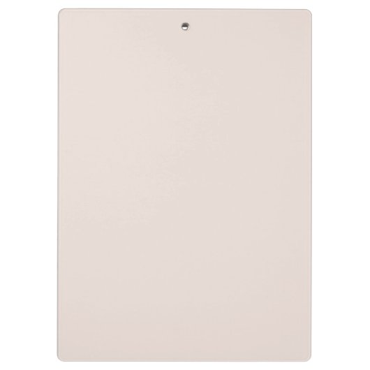 Moderner Minimalistischer einfacher PlanTypo Klemmbrett (Rückseite)