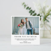 Moderner Minimalistischer einfacher Platz Dankeskarte (Stehend Vorderseite)