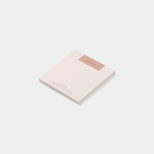 Moderner Minimalistischer einfacher Post-it Klebezettel (angewinkelt)