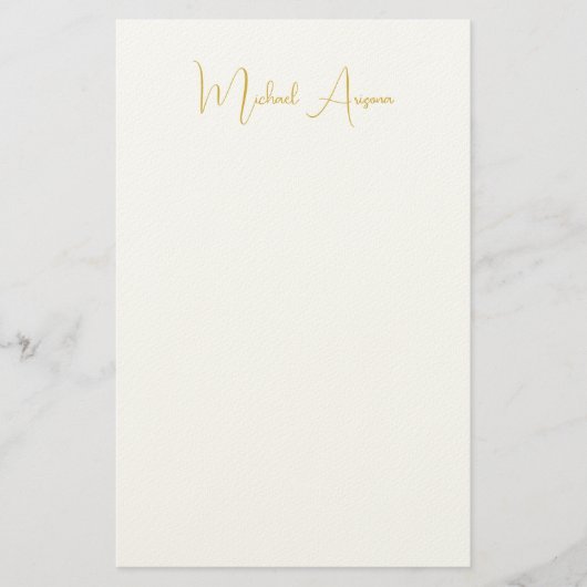 Moderner Minimalistischer einfacher Schlichter Han Briefpapier (Vorderseite)