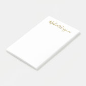 Moderner Minimalistischer einfacher Schlichter Han Post-it Klebezettel (angewinkelt)