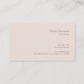 Moderner Minimalistischer einfacher Visitenkarte (Rückseite)
