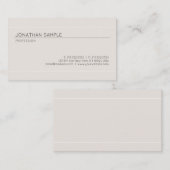 Moderner Minimalistischer Elegant Design Premium L Visitenkarte (Vorne/Hinten)