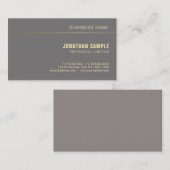 Moderner Minimalistischer Elegant Schlichter Chic Visitenkarte (Vorne/Hinten)