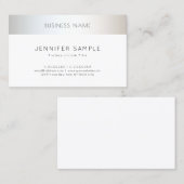 Moderner Minimalistischer eleganter beruflicher Visitenkarte (Vorne/Hinten)